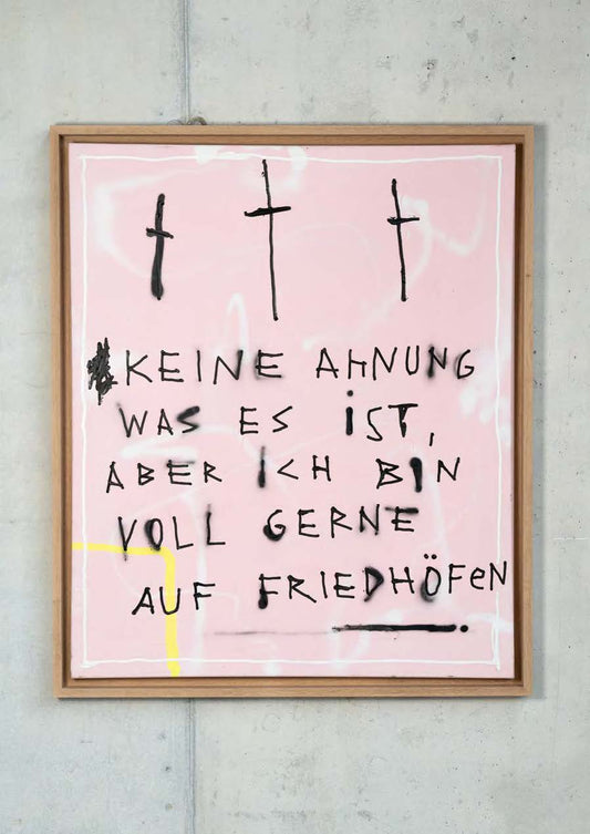 KEINE AHNUNG inkl. Rahmen