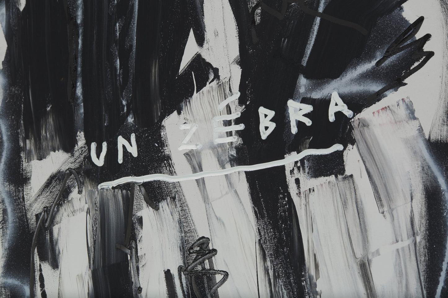 Französisches Zebra mit Gummistiefel