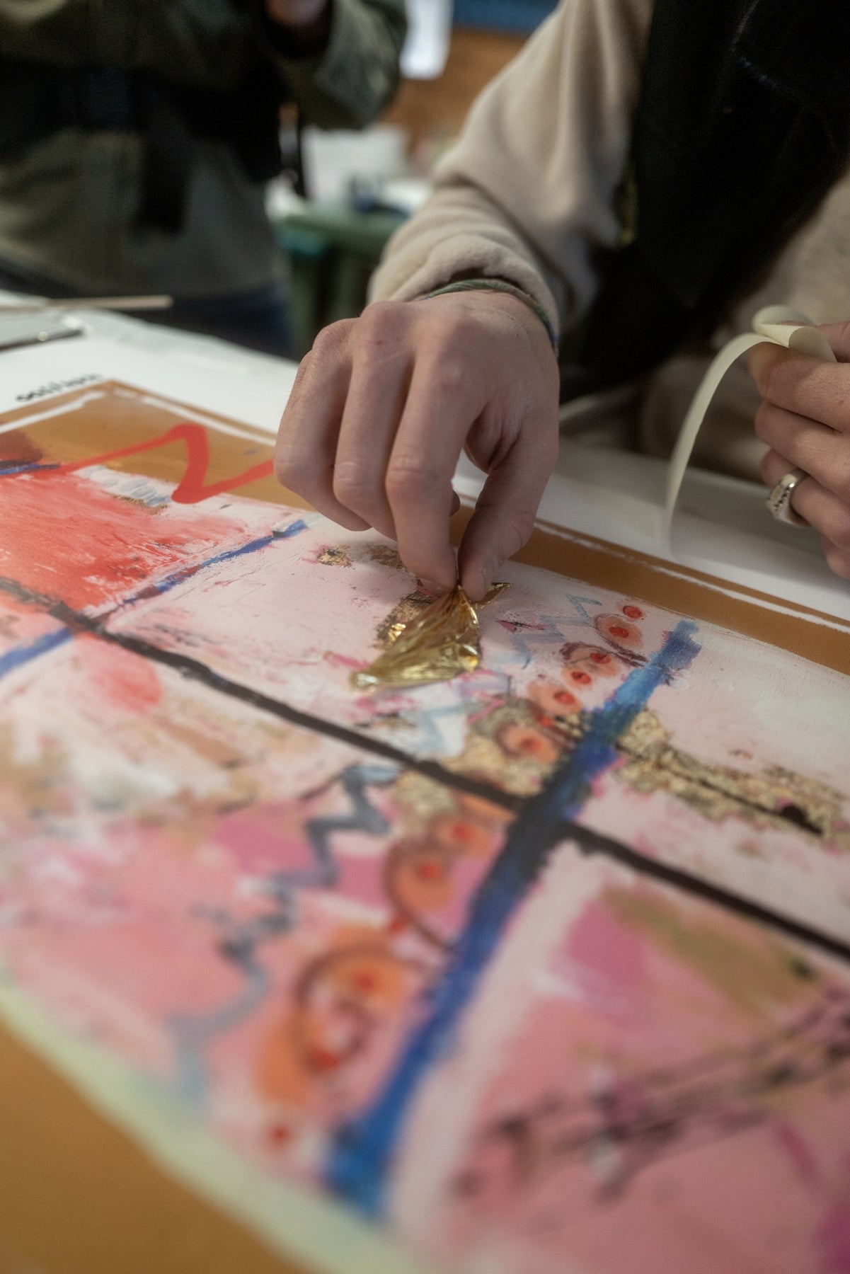 ZUHAUSE Kunstprint – Special Edition mit 24 Karat Blattgold (limitiert) ÜBER KOPF BESCHRIFTET