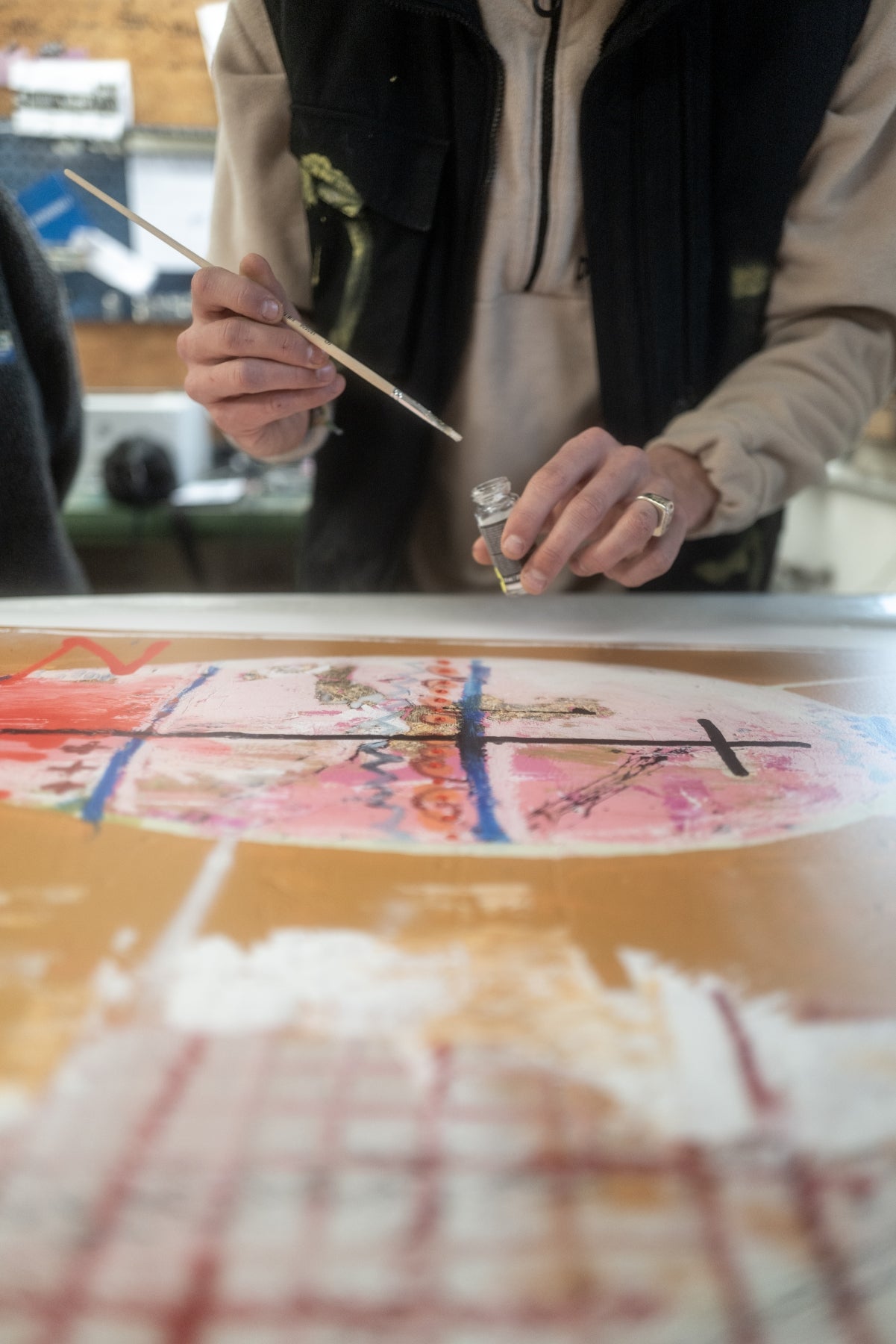 ZUHAUSE Kunstprint – Special Edition mit 24 Karat Blattgold (limitiert) ÜBER KOPF BESCHRIFTET