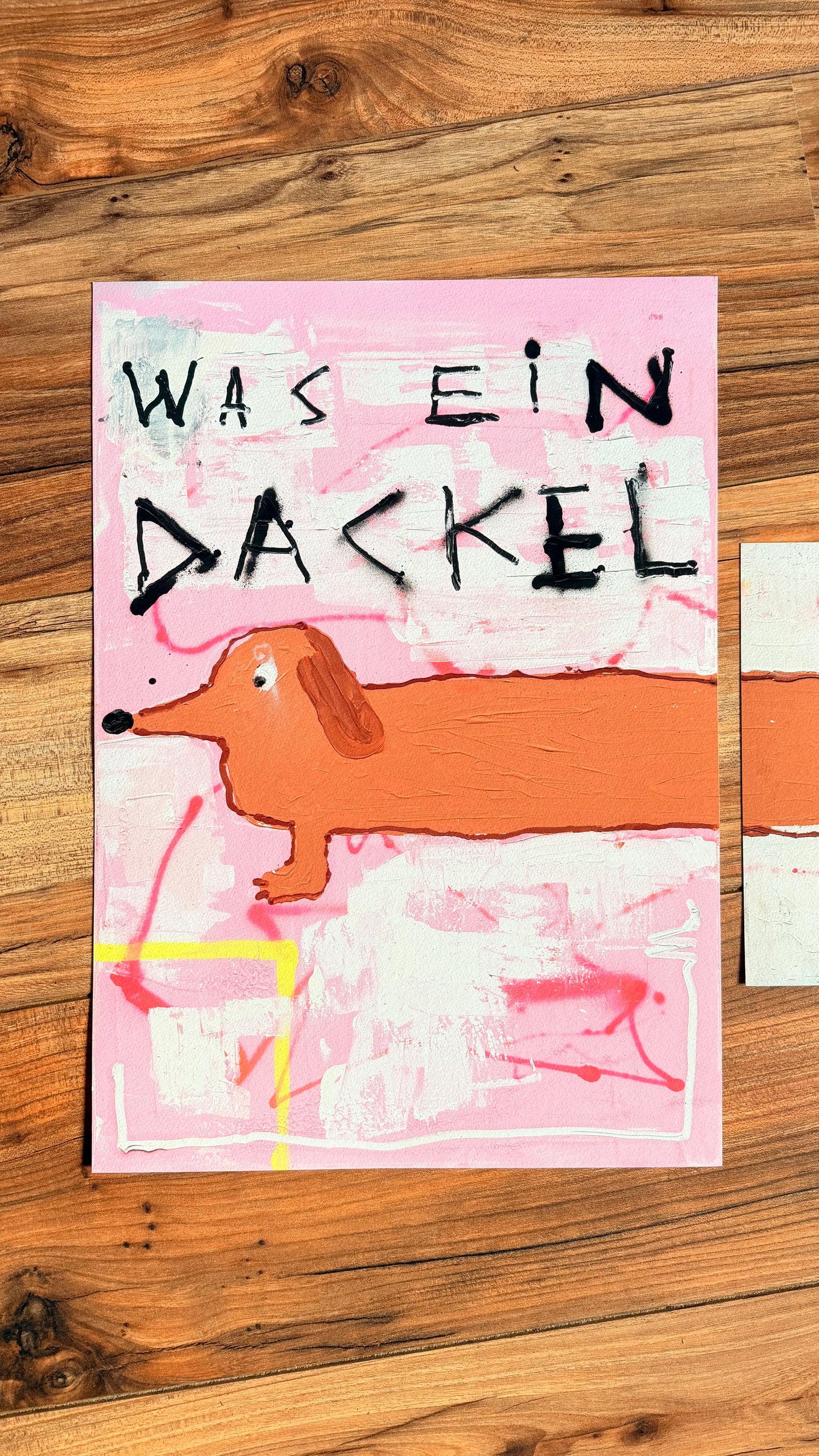 WAS EIN DACKEL Kunstprint 2 Teilig