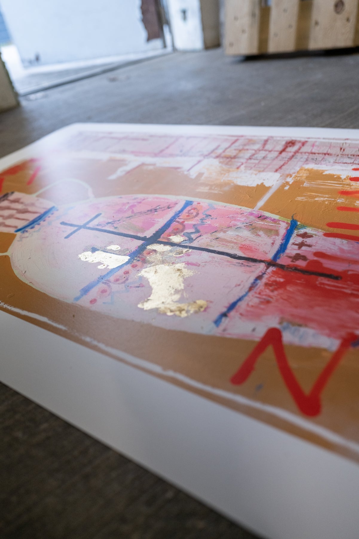 ZUHAUSE Kunstprint – Special Edition mit 24 Karat Blattgold (limitiert) ÜBER KOPF BESCHRIFTET