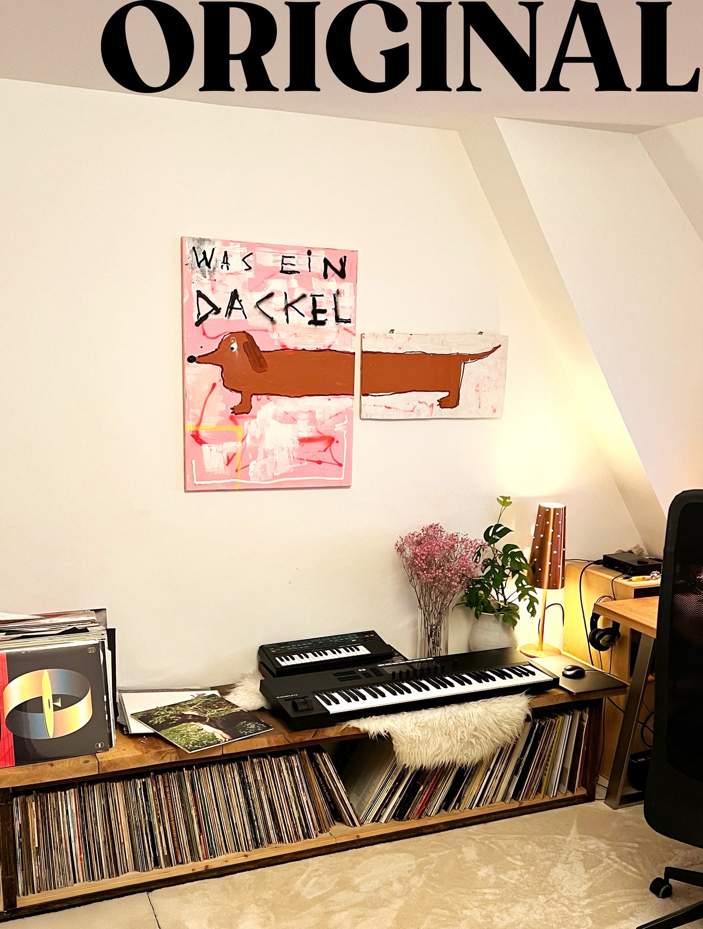 WAS EIN DACKEL Kunstprint 2 Teilig