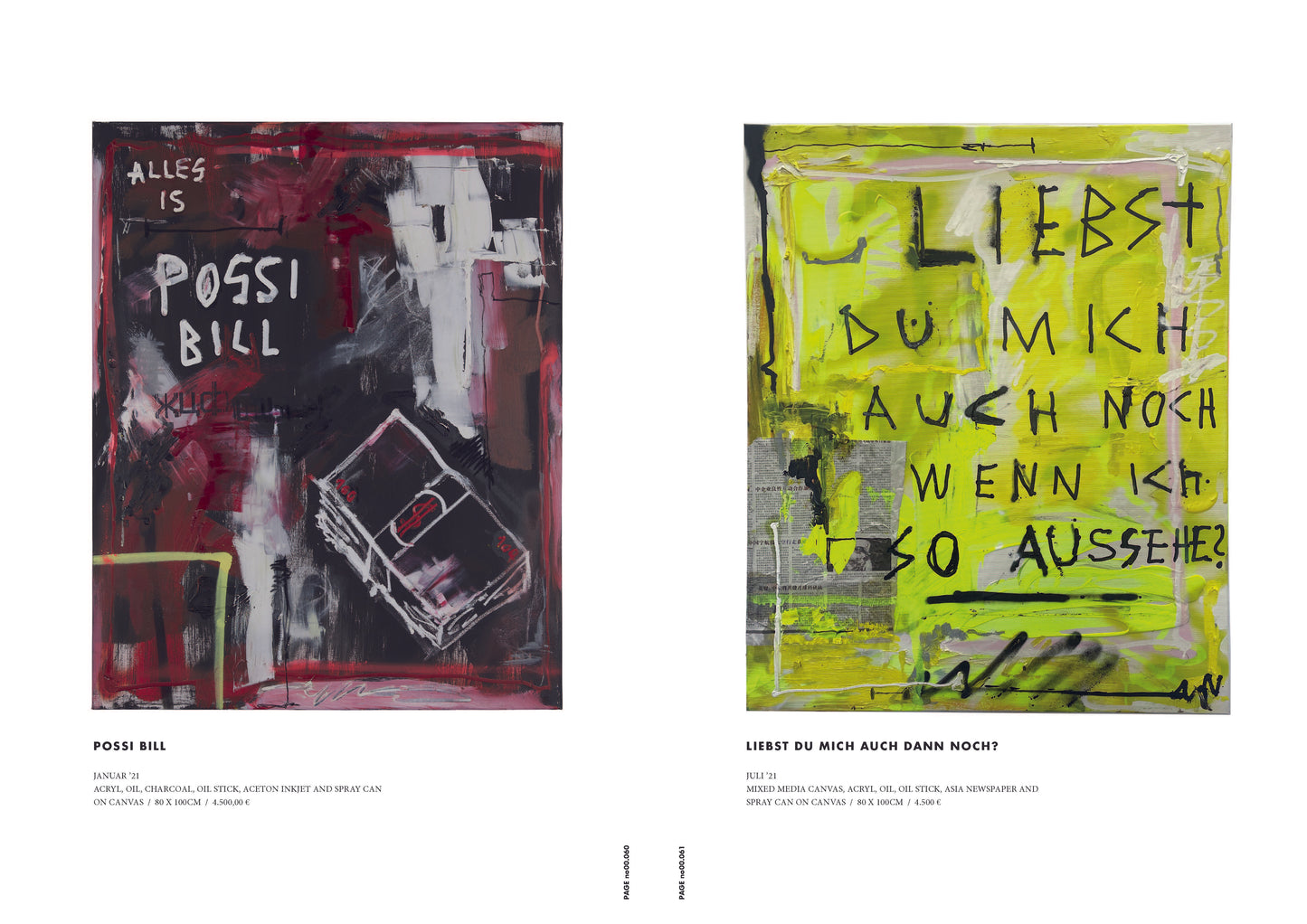 'Bitte nicht auf Kunst schreiben' Katalog